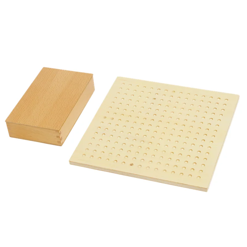 Montessori Square Root Board Game W/ Beads Mathematical Educational Equipment for Primary Elementary Learning Tools Teaching Aid