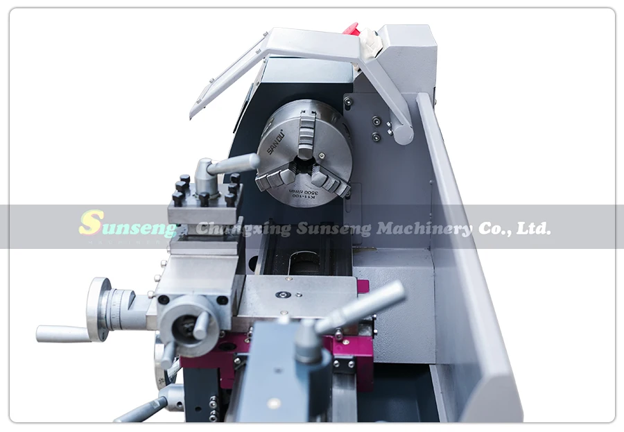 Torno de Metal WM210L (WM210V extendido), Motor sin escobillas de 850W, torno de engranaje de acero de 800mm de longitud de Trabajo + máquina de torno de mandril de 125mm