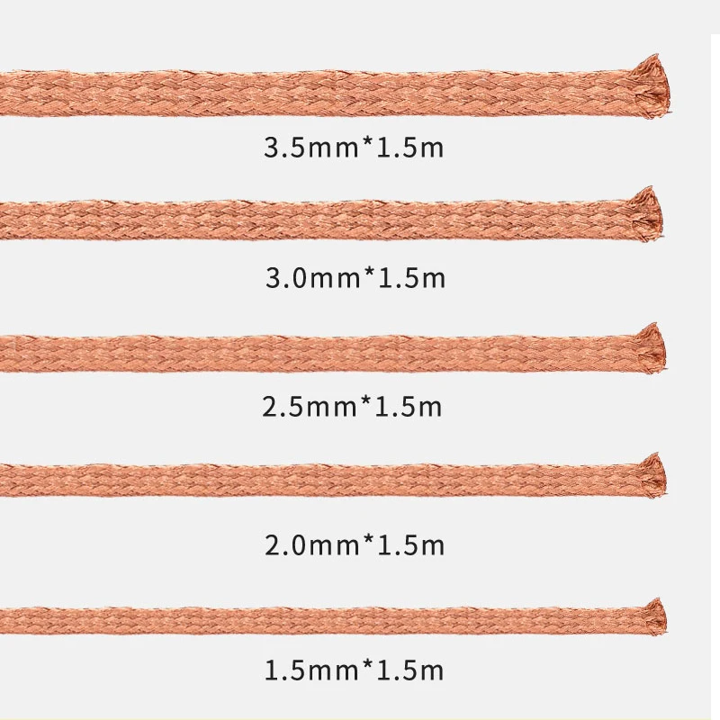 5Pcs/Lot MECHANIC 1.0/1.5/2.0/2.5/3.0/3.5/4.0mm Width Solder Wick Remover Desoldering Braid Wire Welding Repair Tools