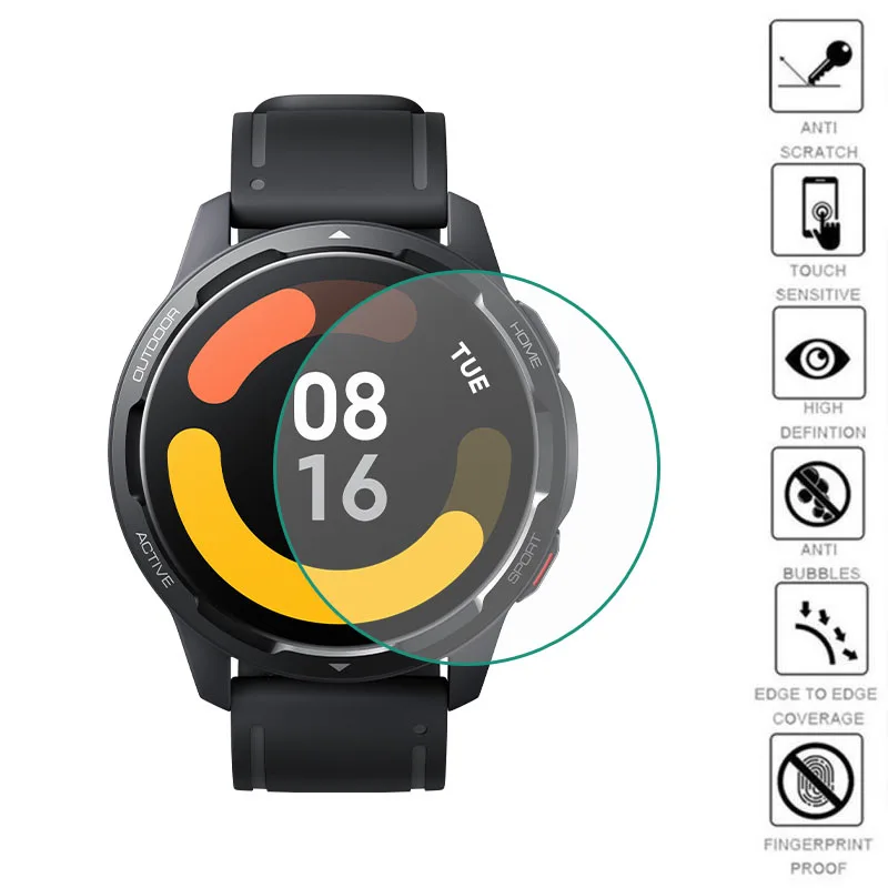 5pcs TPU Soft Clear Protective Film Full Cover For Xiaomi Mi Watch Color 2/S1 Active Smart Watch Screen Protector Accessories