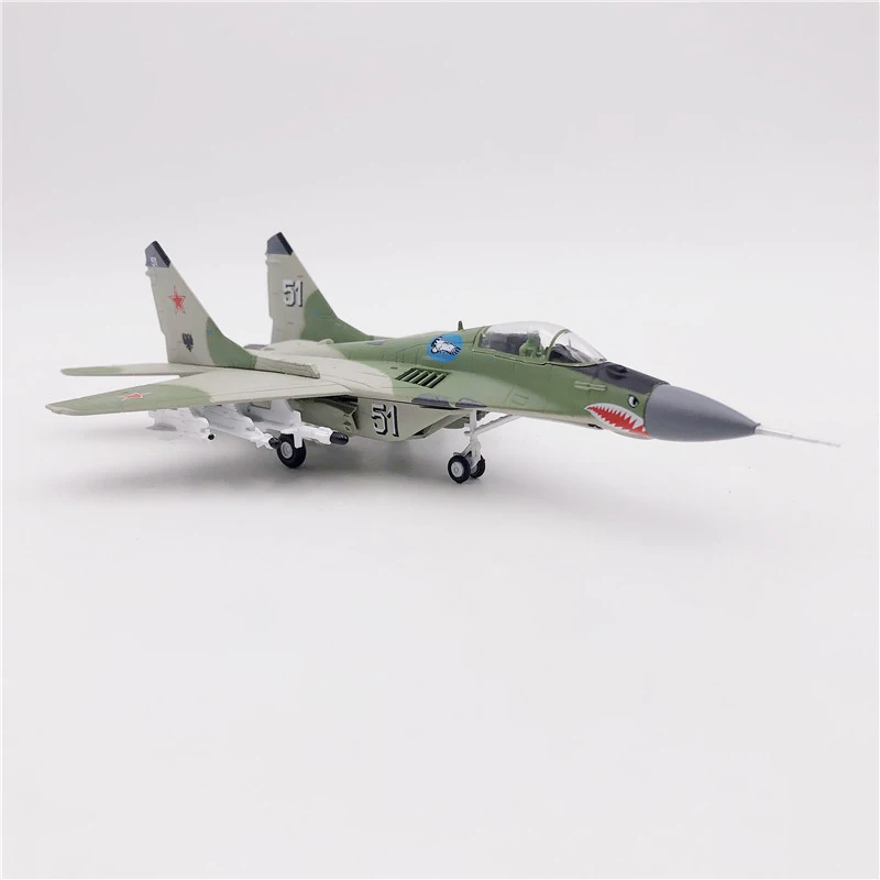 Wltk 1/100 Scale Russian MIG-29 Fulcrum Military Diecast Alloy Aircraft Model MiG 29 Collection Ornaments Souvenir