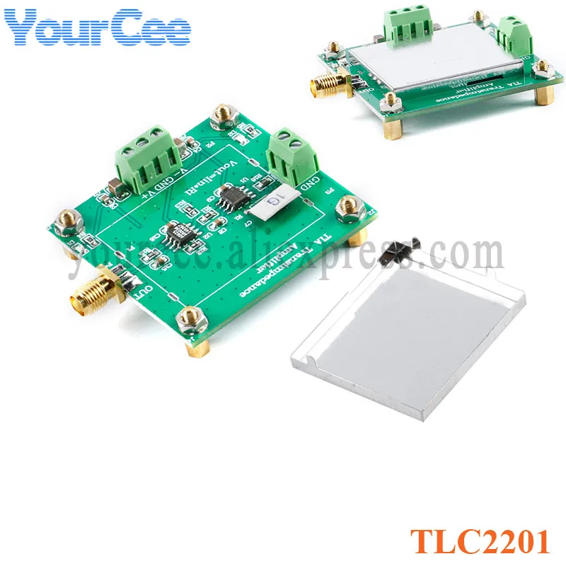 TLC2201 TIA Transimpedance Amplifier Module Weak Current Measurement Board IV Conversion Preamplifier Silicon Light Detection