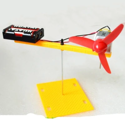 DIY handmade atmospheric science laboratory equipment mechanical rotary-wing technology demonstration gizmo physics no battery