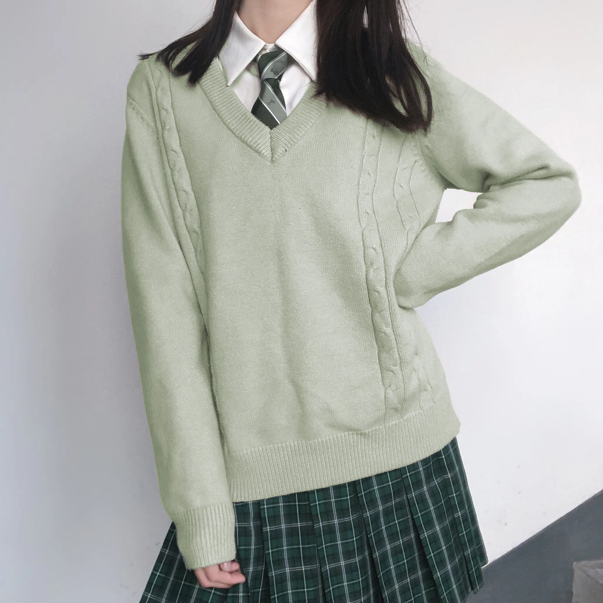 Jk-長袖の制服,セーター,婦人服,日本のファッション,新しいスタイル