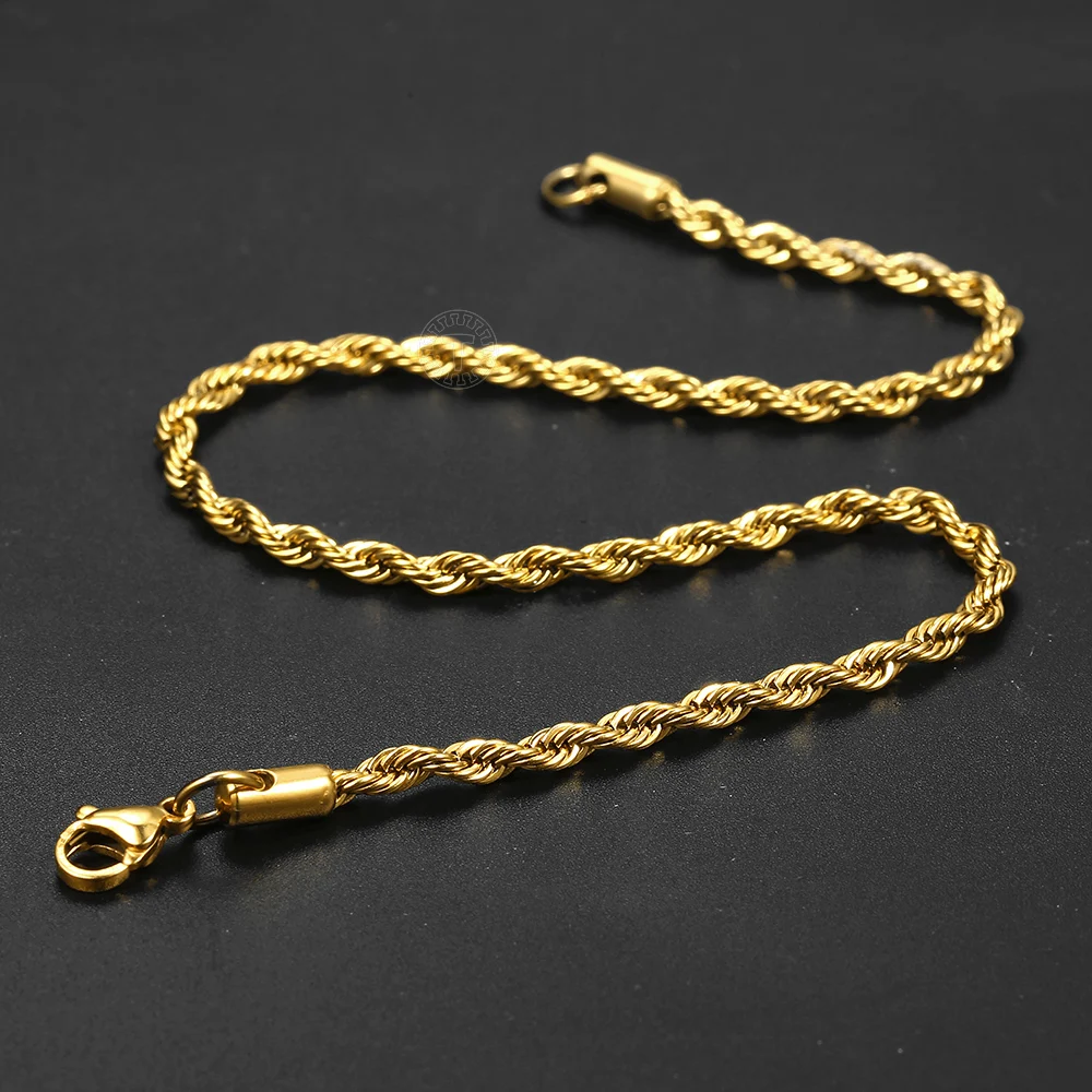 4Pcs/Lot Rope Figaro Curb Link Chain Anklets For Women Bracelet On The Leg Foot Bracelet Female Beach Accessories 2021 Jewelry