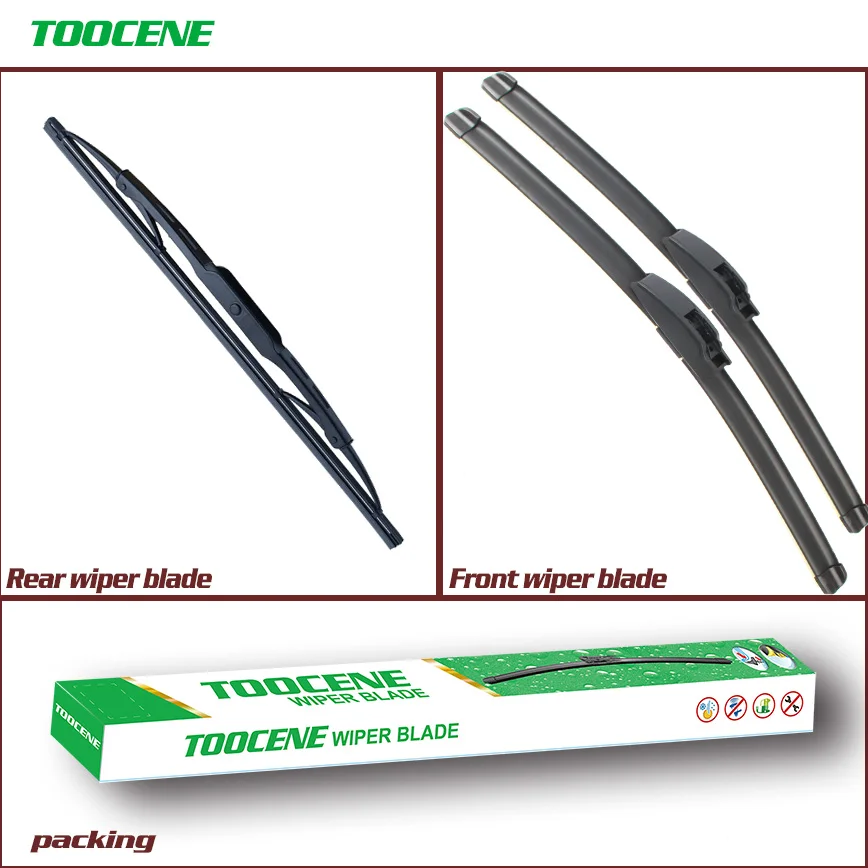 Front and Rear Wiper Blades For Ford Focus mk1 1998-2005 size 22+19+11 Auto Windscreen Windshield Wipers Car Styling