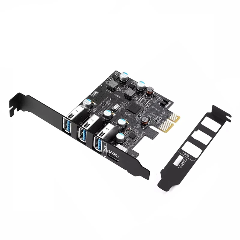 

PCIE to 3 ports USB3.0 converter 1 port USB3.1 Type-c PCI Express Expansion Card for Mac Pro Fresco Fl1100 no need power supply