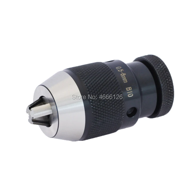 B10๏ผ 0.5-6mm๏ผ B12(1-10MM), B16(1-13MM) ,B18(1-16MM) B22(5-20)drill chuck Keyless drilling chuck Self Tighten Automatic Locking