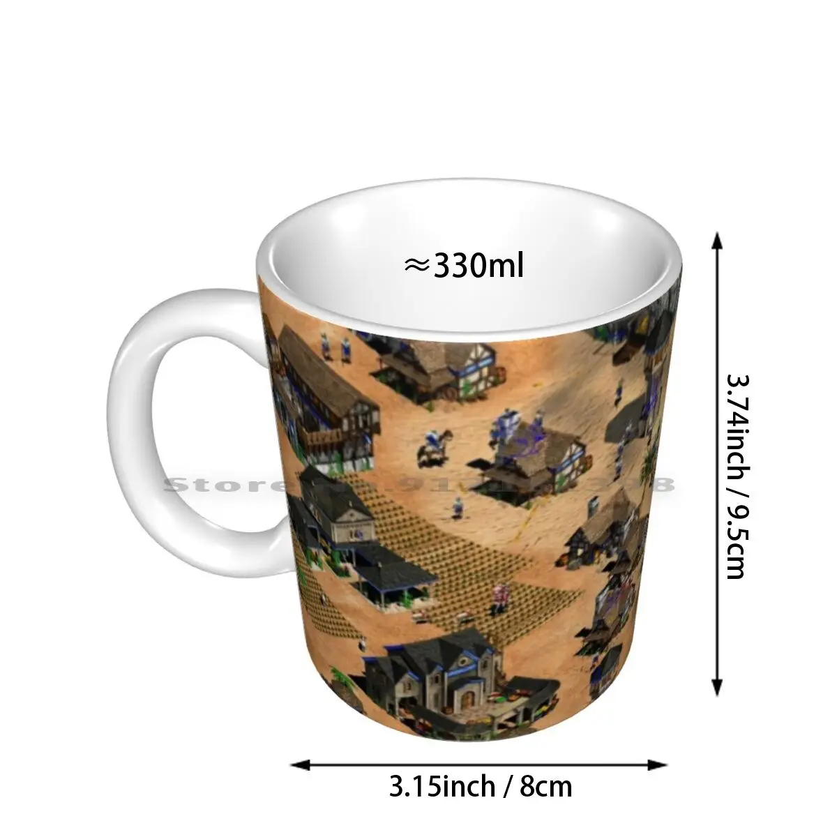 Age Of Empires Battle Cup Ceramic Mugs Coffee Cups Milk Tea Mug Age Of Empires Gaming Christmas Nerd Vintage Hipster Computer