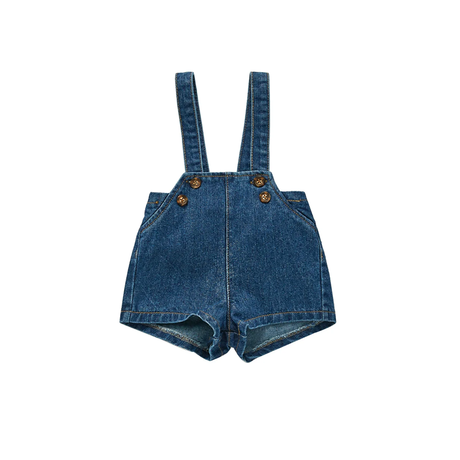 BOBOTCNUNU 2024 Newborn Spring Autumn New Baby Overalls Boys Girls Denim Overalls Kids Jumpsuit Children Denim Shorts