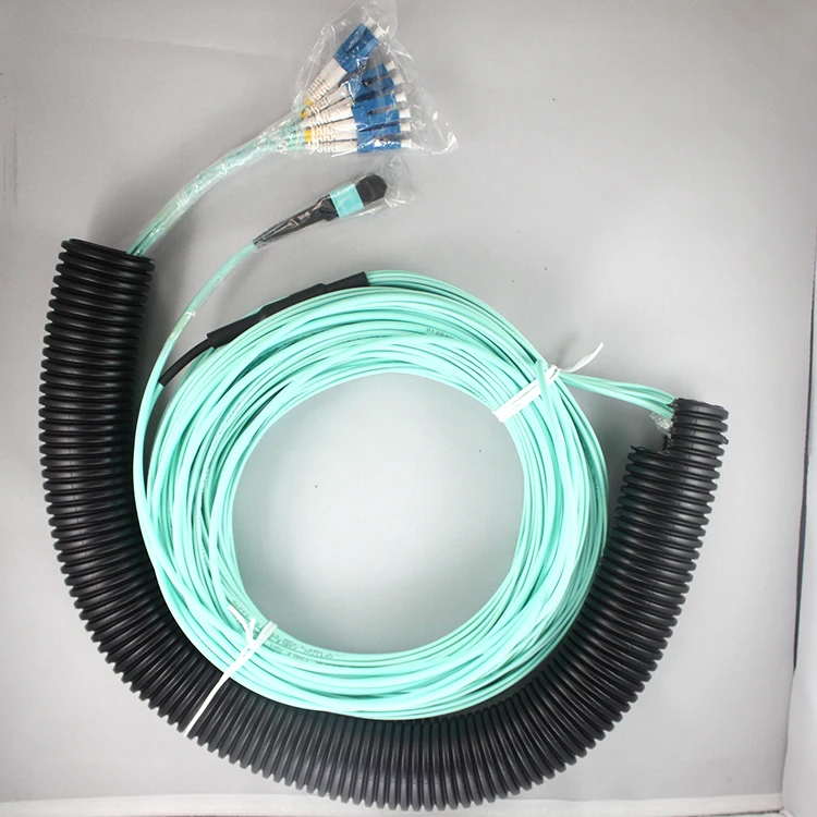 LC-MPO Gigabit OM3 multimode fiber 1 to 8