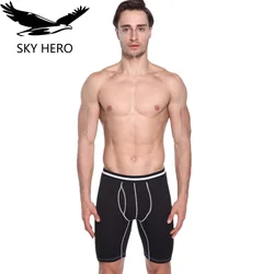 2019 Mens Long Leg Boxer Shorts Cotton Underwear Warm Mens Underpants Man Panties Male New Boxer Male Breathable Comfortable