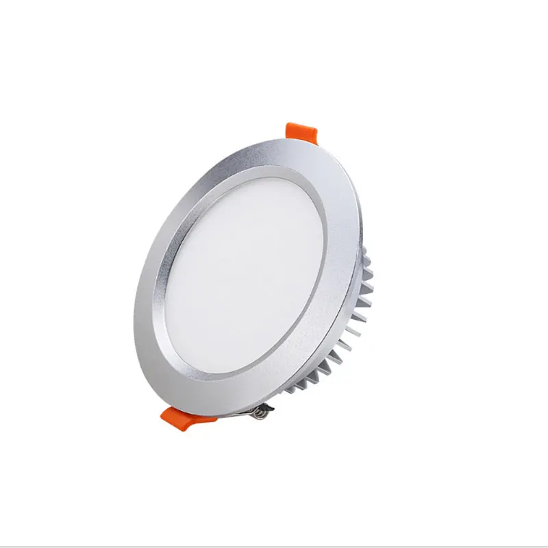 Downlight de alumínio não-regulável do teto 3w 5w 7w 9 12w 15w smd para baixo a lâmpada de luz ac220v redonda recessed cob conduziu o ponto