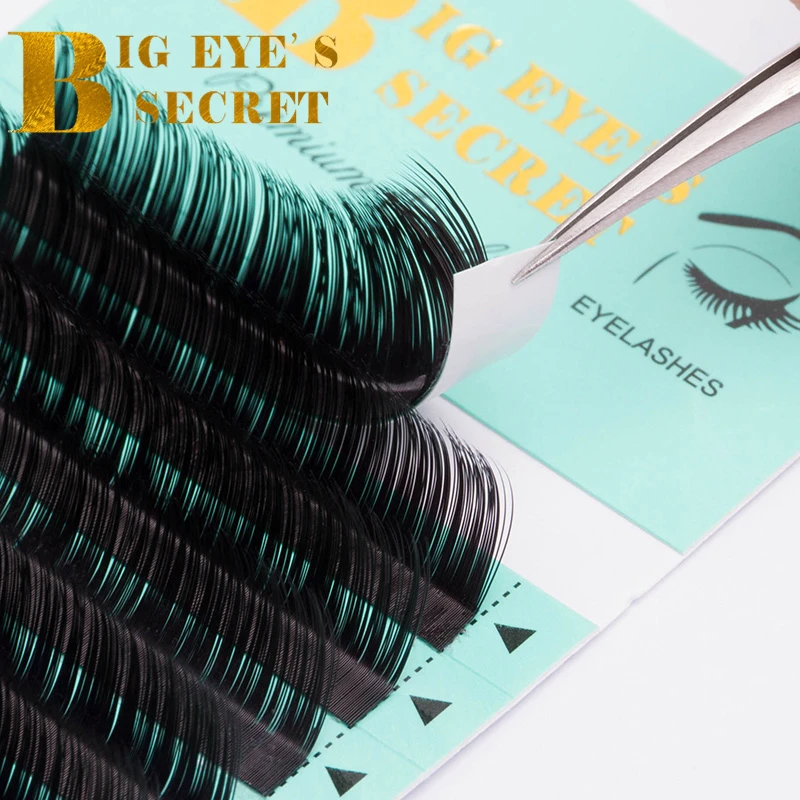 Big Eye\'s Secret High Quality 0.03mm J B C D L Curl Single Individual Lash Extension Classic Eyelashes Extension Natural Soft