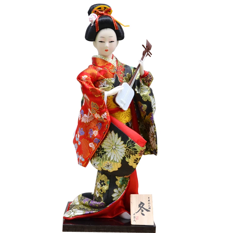 30 centimetri Giapponese Bella Geisha Figurine Bambole con Bella Kimono Nuova Casa Decorazione Dell'ufficio Miniature Regalo Di Compleanno ZL211