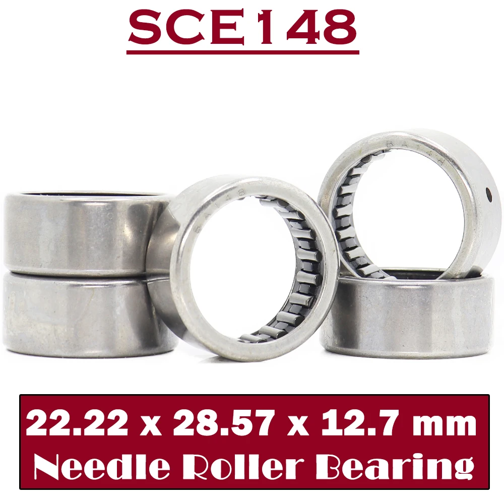 SCE148 Bearing 22.22*28.57*12.7 mm ( 5 PCS ) Drawn Cup needle Roller Bearings B148 BA148Z SCE 148 Bearing