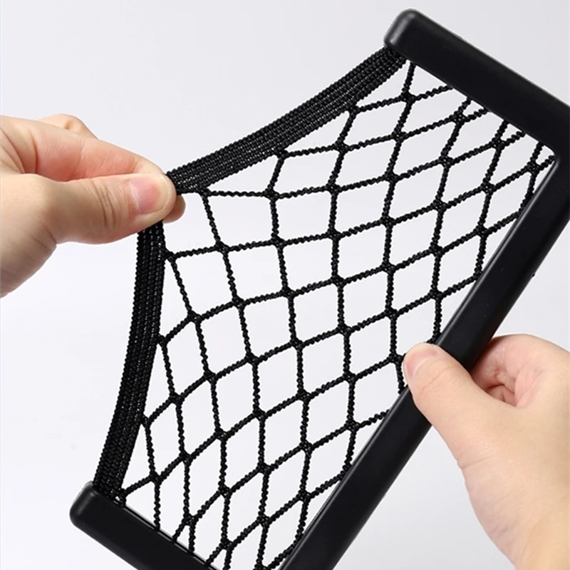 2020 Auto Seat Side Interior Back Sundries Pocket Mesh Storage Bag Phone Net Pocket Holder Car Storage Bag Elastic Flexible Nets