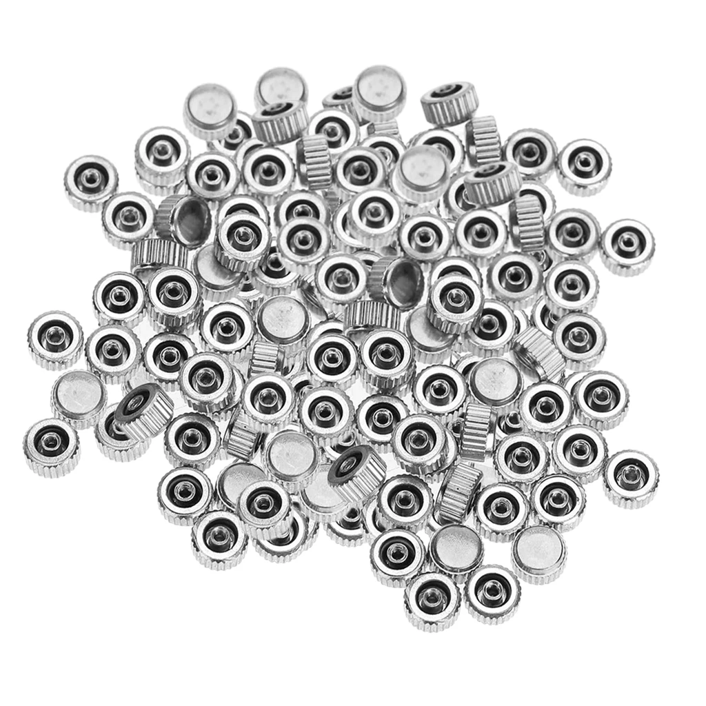 100pcs WATERPROOF WRIST WATCH CROWNS FOR WATCH MAKERS Quartz Watch Repair