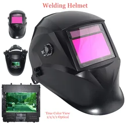 Welding Mask Optical 1111 View Size 3.95x2.56” (100x65mm) Shade DIN 3-13 4 Sensors EN379 Welding Helmet