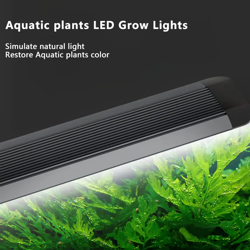 Blue + White LED Aquarium Lamp For Fish Plants Grow Underwater Waterproof Lights For Aquarium Fishkeeping Fish Tank Decorations