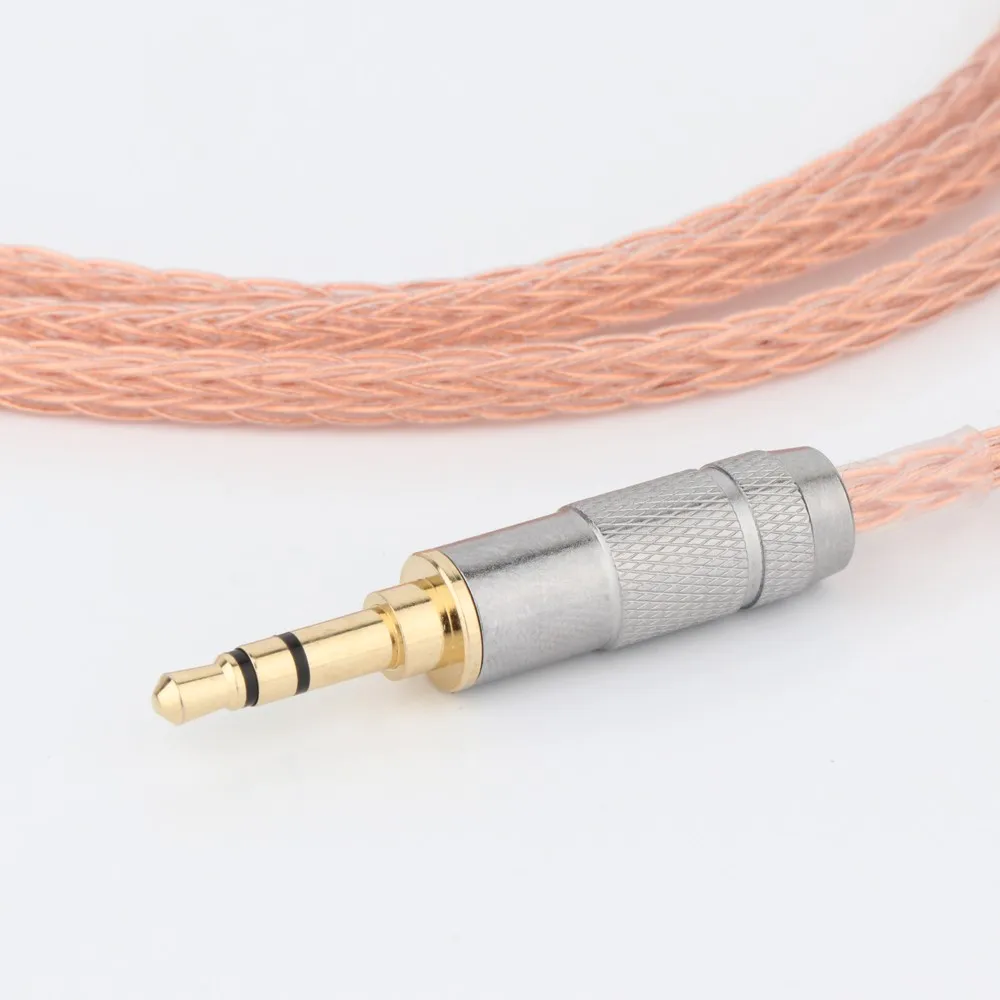 2.5mm 3.5mm XLR Balanced 16 Core 99% 7N OCC Earphone Cable For Denon AH-D7200 AH-D5200 AH-D9200 3.5mm Headphone pin