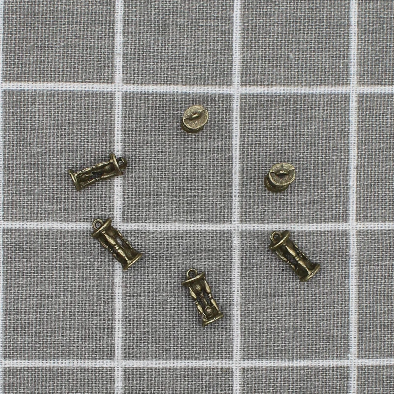 10 pcs/lot 16*6mm Antique bronze Vintage Charms Hourglass Pendant Fit Bracelets Necklace DIY Metal Jewelry Making X1892