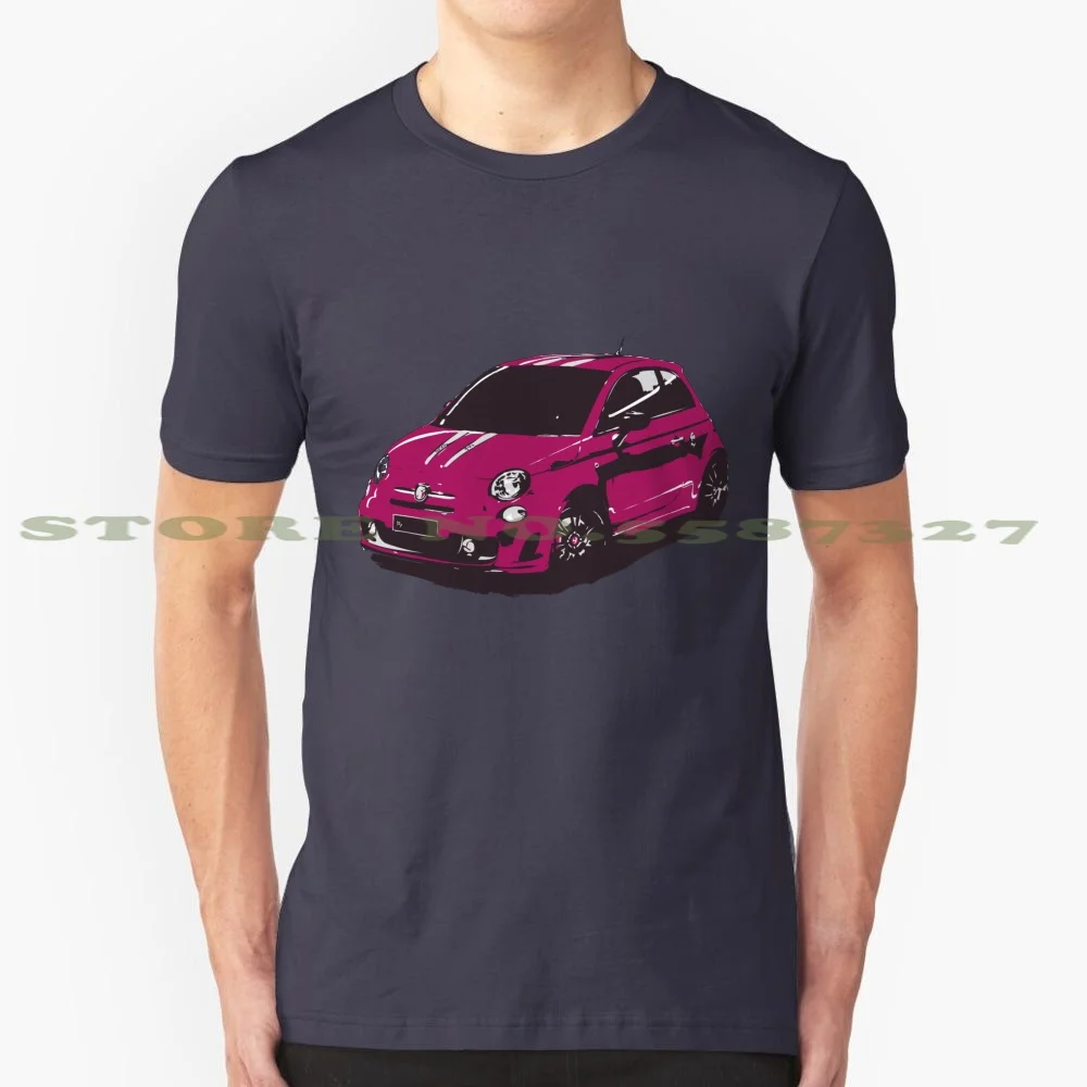 Fiat 500 Abarth-Cute Little Italian City Car 100% Cotton T-Shirt Thespeedart Autos Automobile Racing Rally Supercar Hypercars