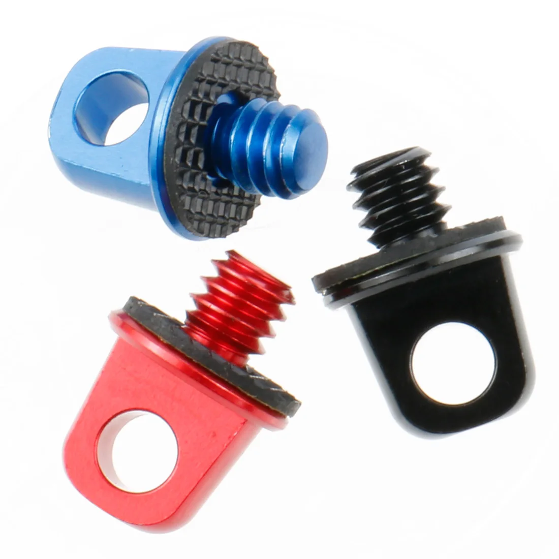 10x 1/4 "3/8" Zoll Schrauben 1/4-20 Griff Schraube Mutter Lanyard Schulter Strap Mount Adapter für DSLR kameras Foto Stativ Zubehör – Detail 7
