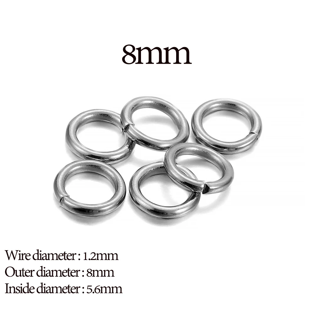 200 Stück offene Biegeringe aus Edelstahl für Schmuckherstellung, DIY-Doppelschleifen, geteilte Ringe, Verbinder für Schmuckzubehör
