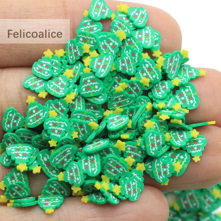 20g Polymer Clay Slice Sprinkles For Slimes Filling HandCraft Phone Shell DIY Christmas Trees Halloween Decoration