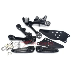 Motorcycle Front Footpegs Foot Pegs Footrest Pedals Bracket For KAWASAKI ZX6R ZX-6R ZX 6R ZX636 2009 2010 2011 2012 2013 2014