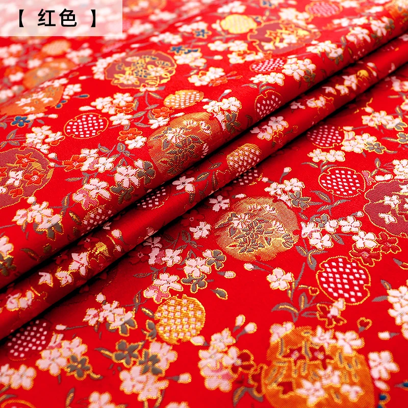 Brocade jacquard pattern damask fabrics designer for sewing cheongsam and kimono DIY clothing patchwork material