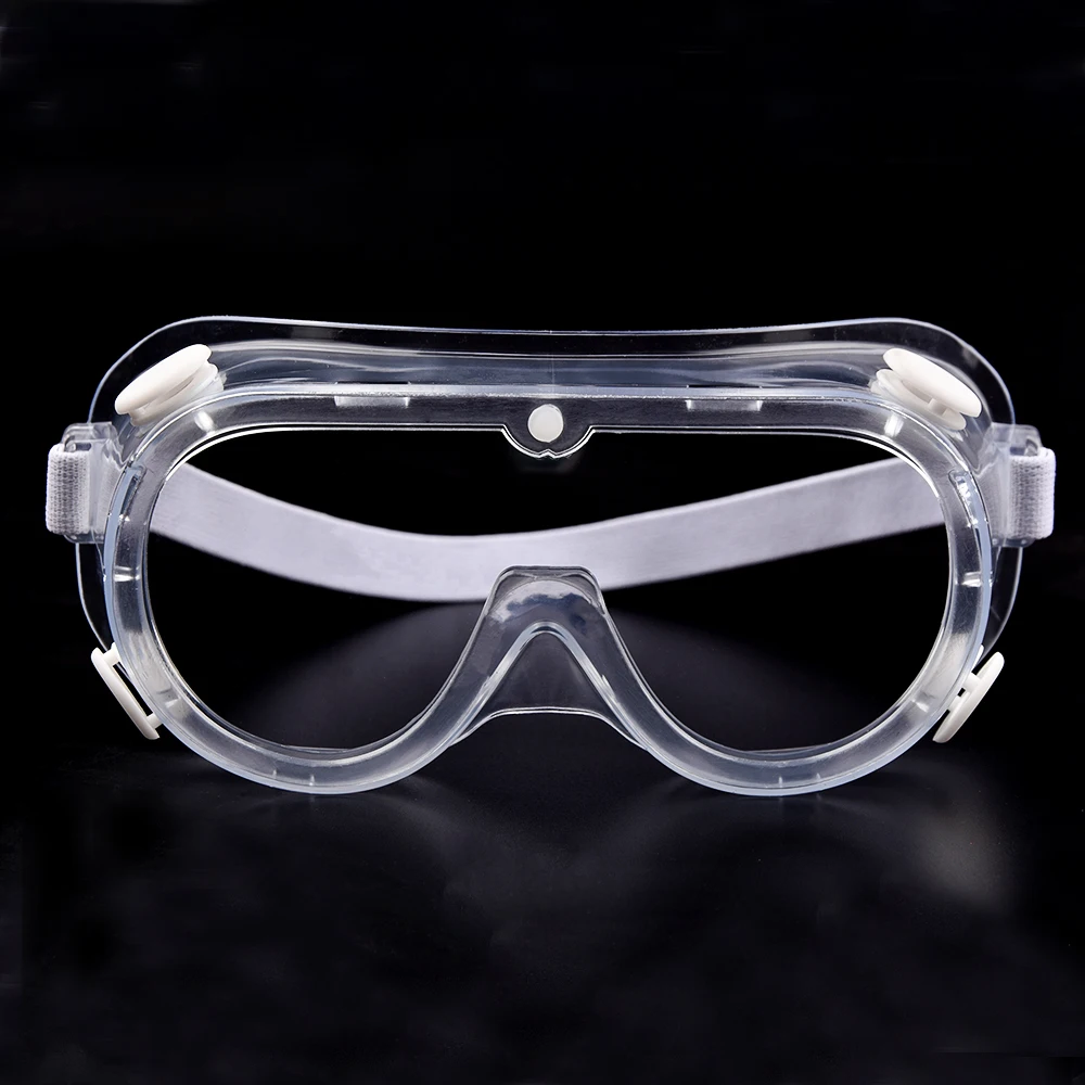 

EnzoDate Lab Safety Goggles, Splash-proof, Protective Glasses, Clear Anti-Fog Lens, With Adjustable Elastic Bands