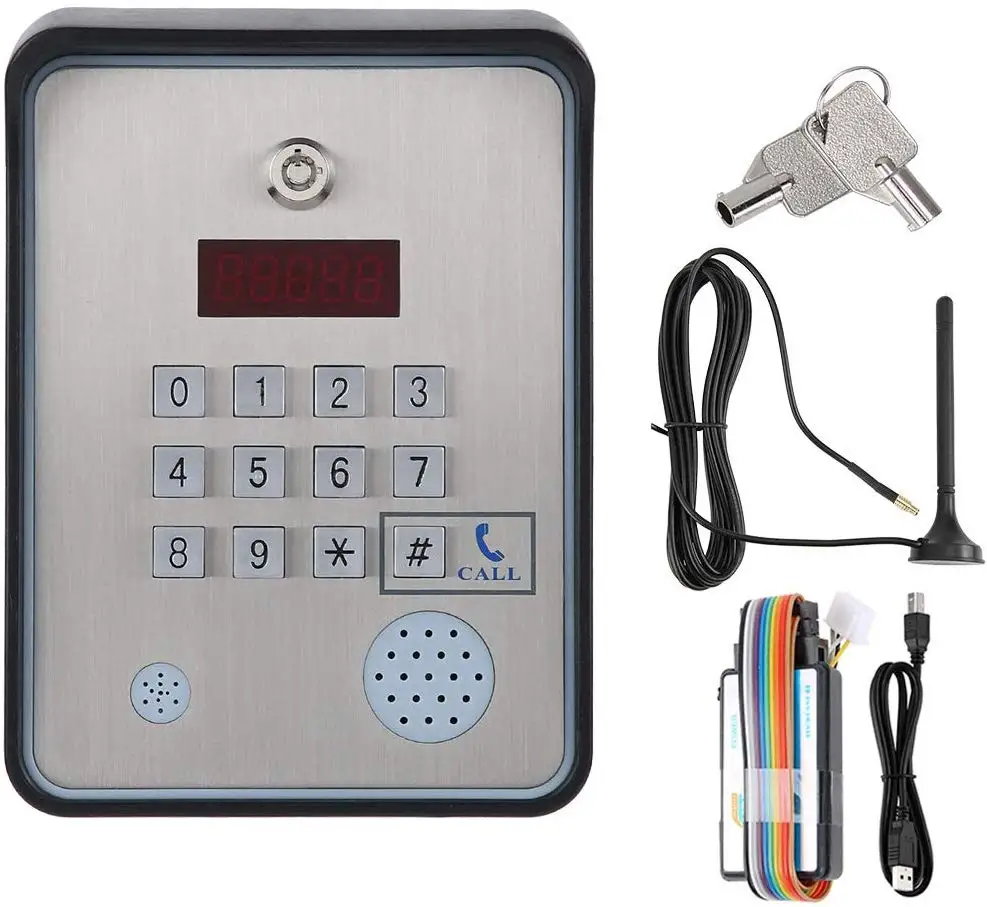 Imagem -05 - Usuários 3g ou Gsm Sistema de Controle Acesso Controlador Placa Kit Rfid Bloqueio sem Fio Intercom Sistema Entrada à Prova Impermeável Água para Apartamento 400