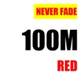 Cable trenzado de 8 hilos, 100 m, ROJO