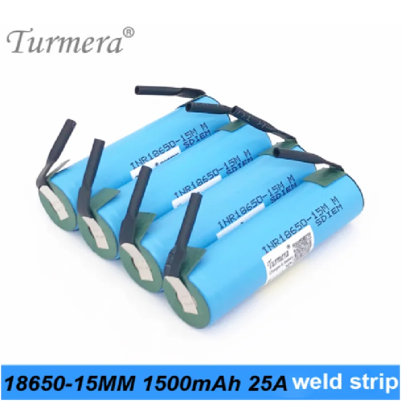 18650 15M Inr Original Battery 18650-15MM 1500Mah 25A for Screwdriver Battery and Shura Shurik for Turmera A15