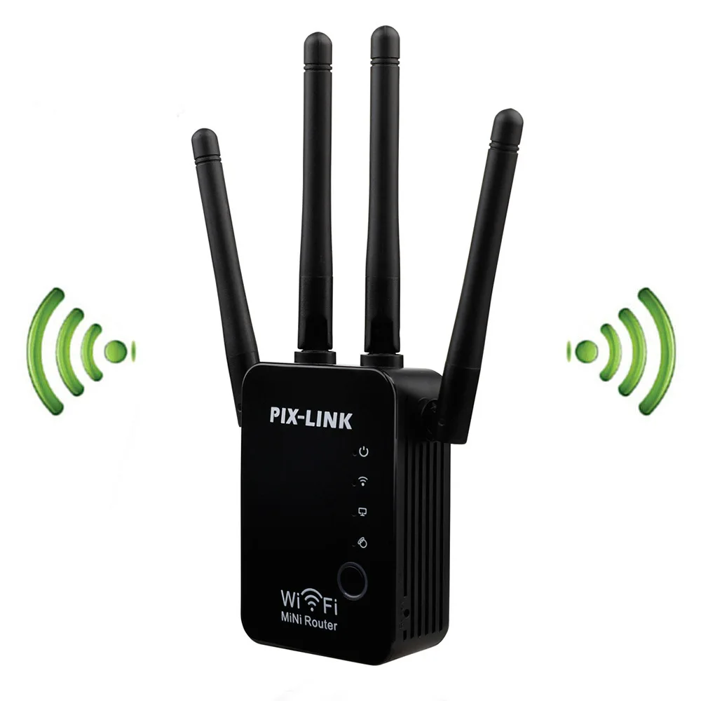 300Mbps PIXLINK Router Wireless WiFi Range Extender Booster ripetitore wi-fi ripetitore di segnale di rete antenne facile installazione WR17