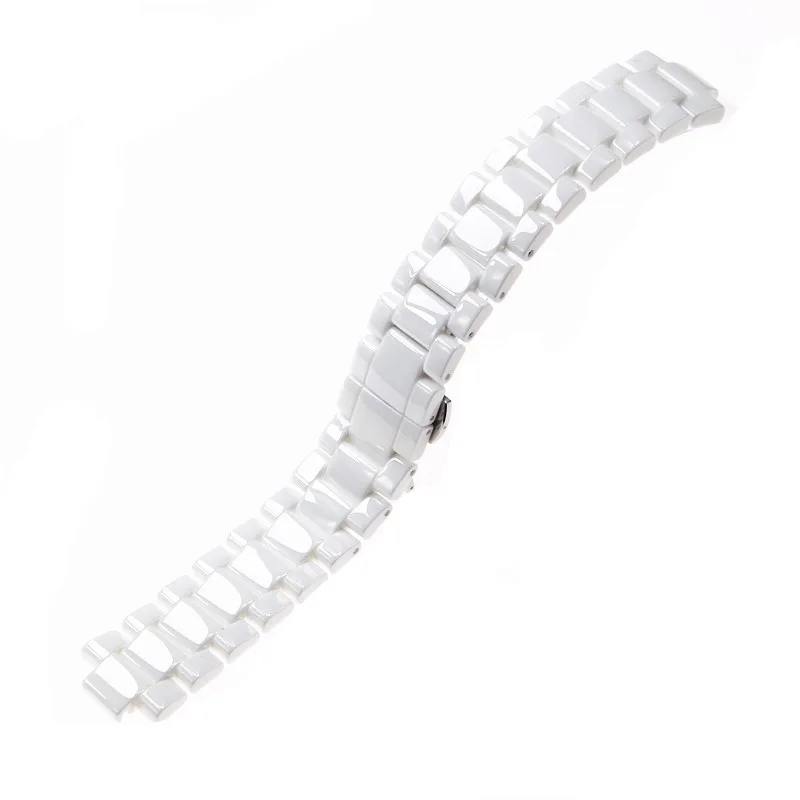 20mm 23mm Black White Convex Ceramic Strap For Armani Men Women Ar1425 Ar1426 Ar1421 Ar1473 Watch Strap Bracelet Wristband Bands