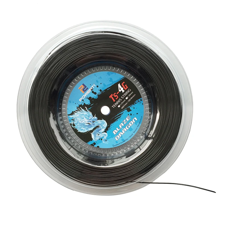 

1 Reel POWERTI TS-4G 1.3mm Tennis String Polyester 200m Reel Tennis String Tennis Racquet Training Tennis strings 1.25mm 1.3mm