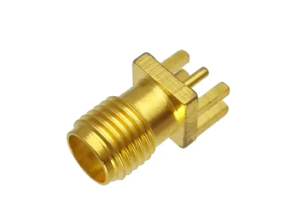Connector SMA female Jack solder PCB clip edge mount RF COAXIAL