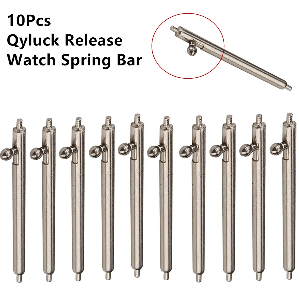 

10pcs 1.5mm Diameter Watch Pin Pepair Tools & Kits Quick Release Watch Strap Spring Bars Pins 18MM 20MM 22MM 24MM