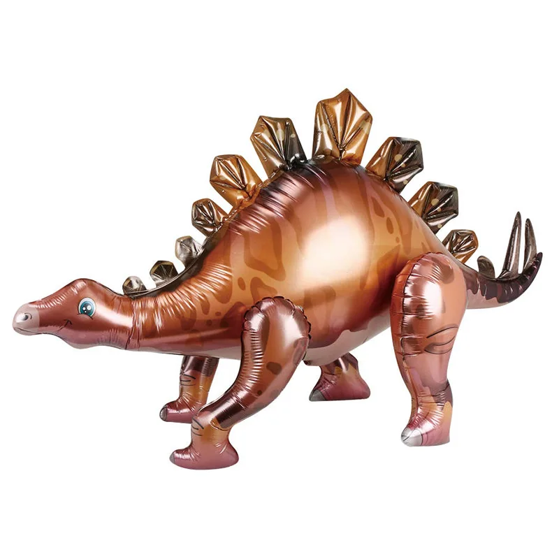 New Dinosaur Simulation 3D Birthday Balloon Aluminum Gravure Festival Party Children's Festival Large Inflatable Balloon