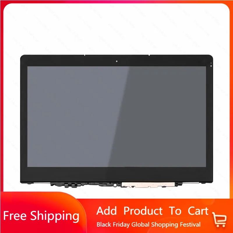 

Original 11.6" Laptop Screen For Lenovo Yoga 710 710-11IKB LCD Touch Screen Digitizer + Bezel N116HSE-EBC FHD Display Assembly