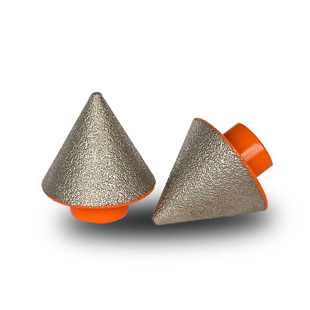 Wholesal eFlat/Round Angle M14 Vacuum Brazed Diamond Beveling Chamfer Bit Set For Holes Trimming Finishing Countersink Ceramic