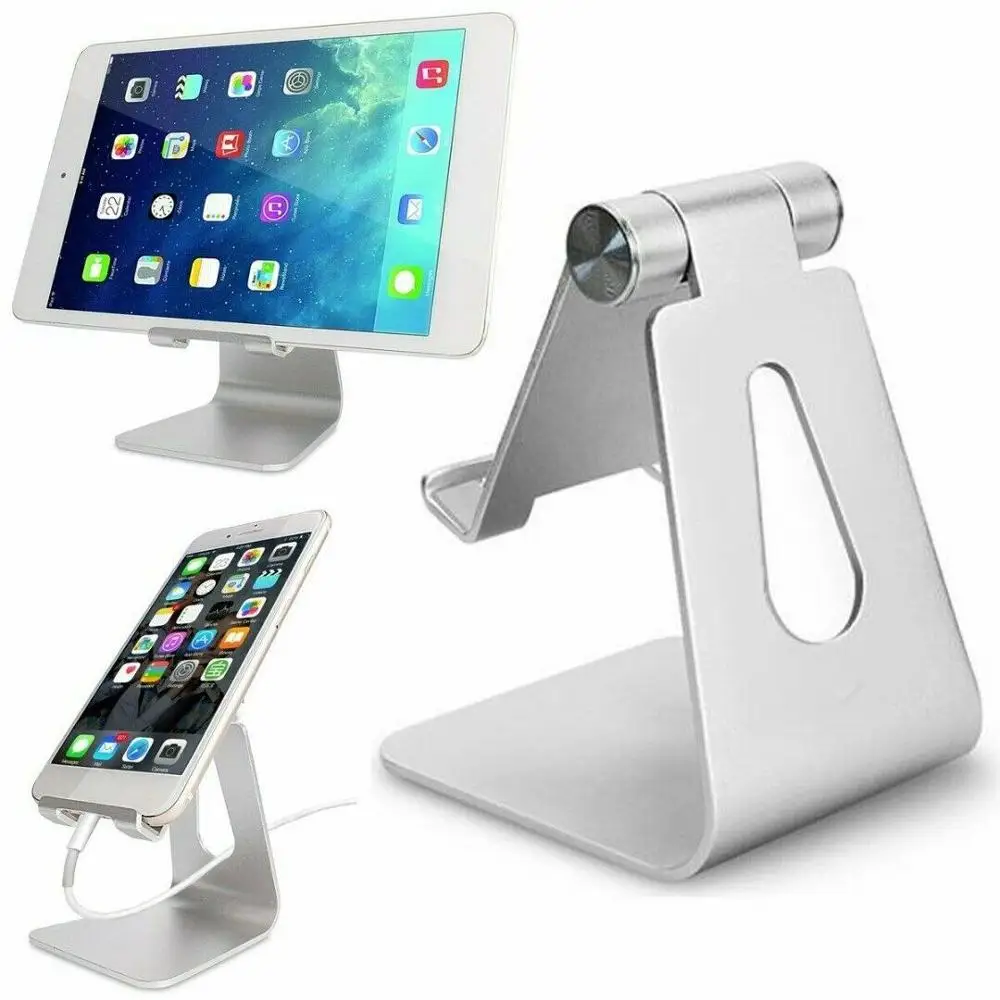 Tablet Stand Adjustable Foldable Tablet Holder for iPhone 11 for Xiaomi mi 9Aluminium Alloy Desktop Stand For iPad mini/iPad Air