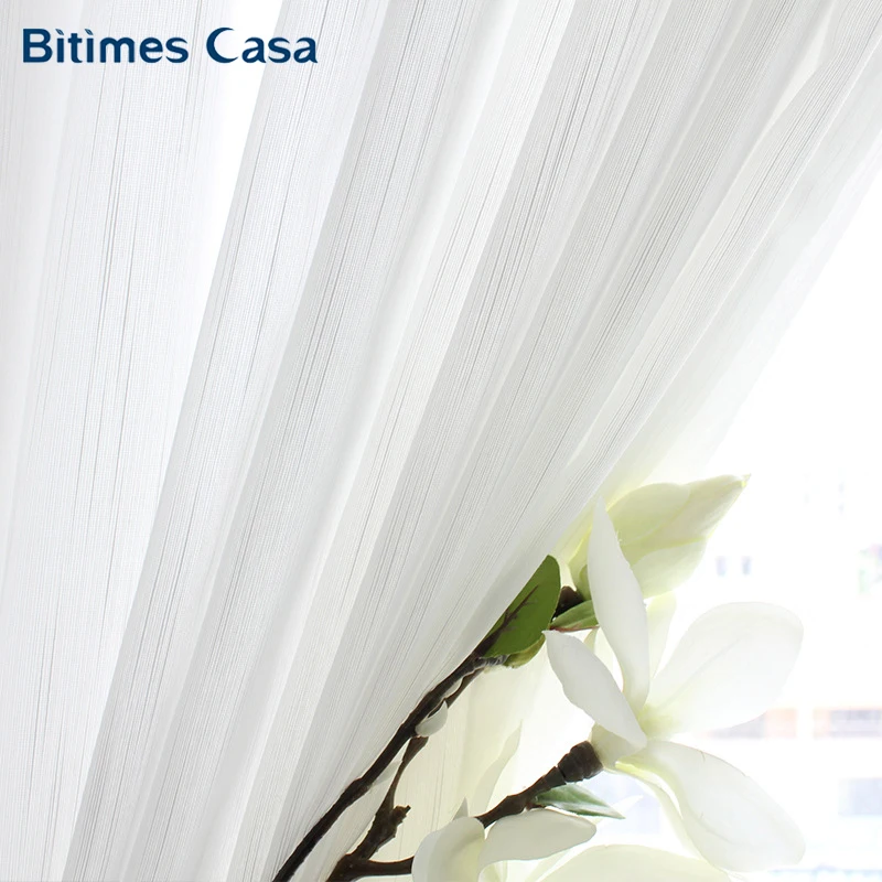 

Universal White Color Windows Curtain Gauze Tulle Voile For Living Room Bedroom Home Decoration