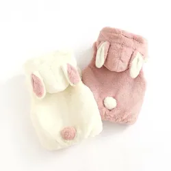 Gilet en peluche lapin mignon pour bébé fille, manteau printemps automne, veste pour nouveau-né, sans manches, à capuche, vêtements d'extérieur pour enfants en bas âge