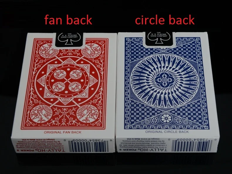 1pcs Original Tally-Ho No.9 Deck Magic Card Fan Or Round Back Playing Cards Poker Stage Magic Tricks for Professional Magician