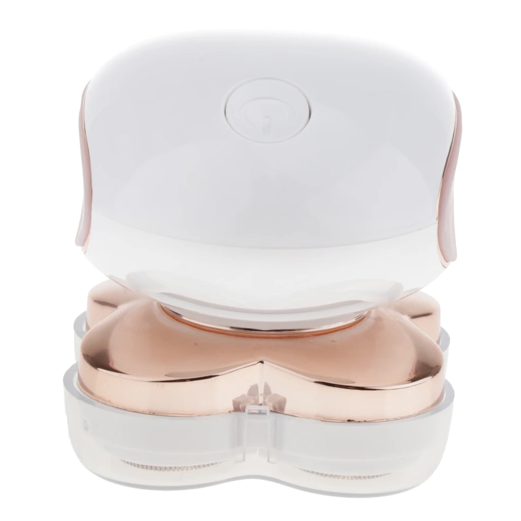 Женская электробритва с четырьмя головками, триммер для волос на лице, ногах и теле, Водонепроницаемый Эпилятор, для удаления волос, европейская вилка