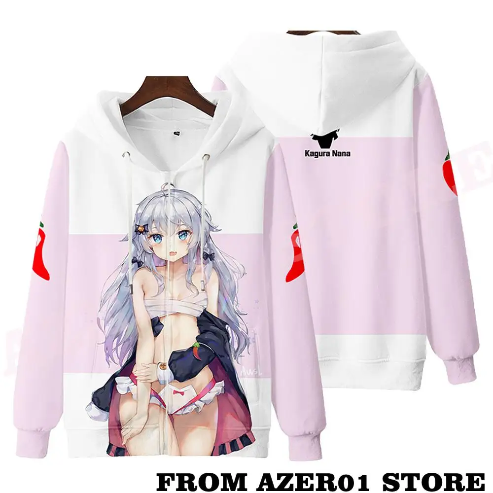 HOLOLIVE VTuber Kagura Nana 3D Print Fashion Fall Winter Suit Hoodies Sportswear Hooded Youthful Kawaii Women/Men The Hooded